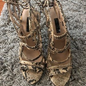 Topshop snakeskin heals